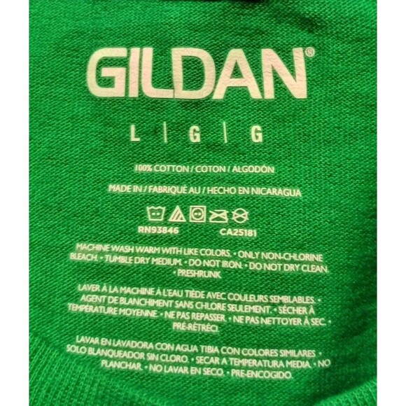 Get In Loser Trouble Ain't Gonna ...T-Shirt Funny Men's Size L Green SS Handmade - Picture 5 of 5